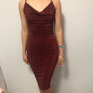 Burgundy Dress